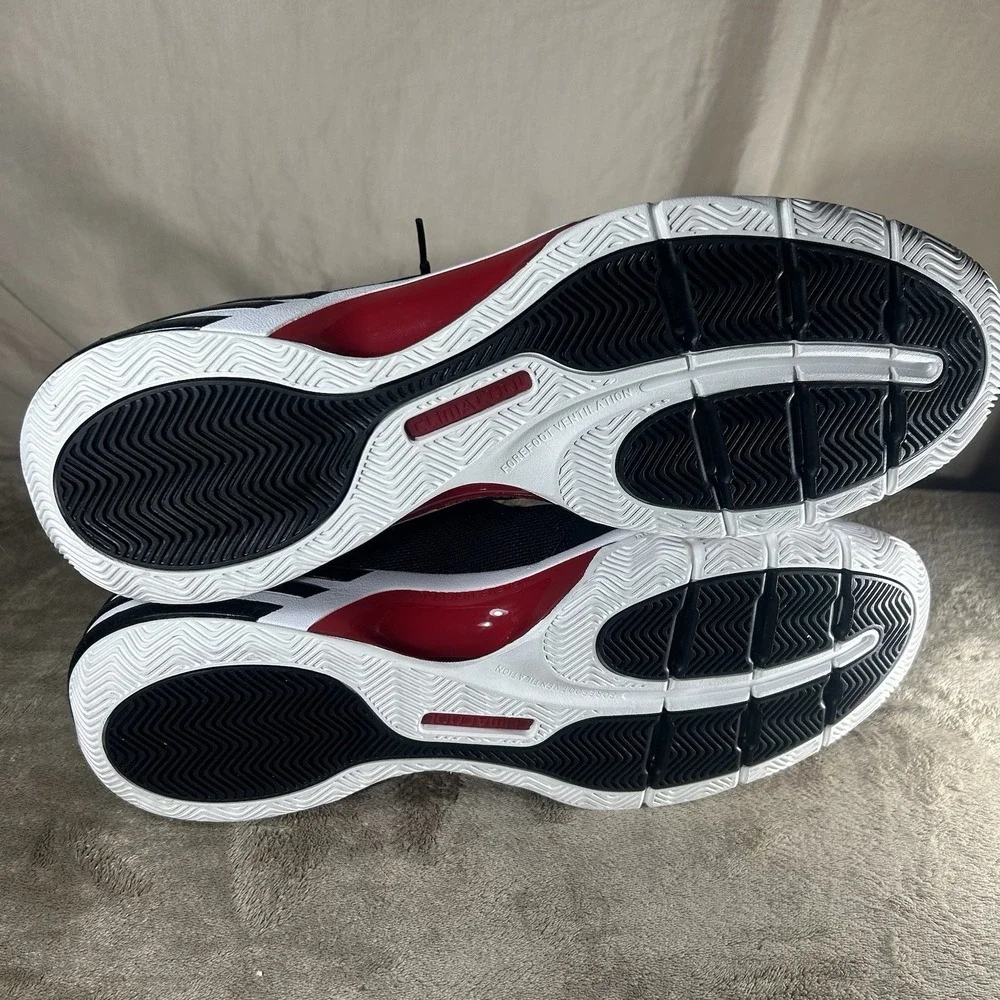 NWT Adidas Mad Clima Mens Size 18 Black Red Basketball Shoes Read Defect